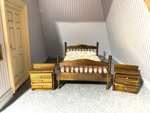 Dolls house furniture double - furniture,