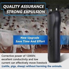 Cows Livestock Driving Stick Repel Black USB Electric Pig Cattle Moving Tool