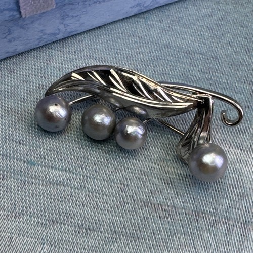 Vintage sterling silver pearl - sterling,