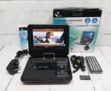 7" Portable DVD Player Rechargeable with Mains or car 12v charger Tested Working
