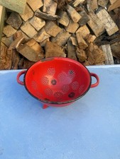 Vintage French Red Enamel