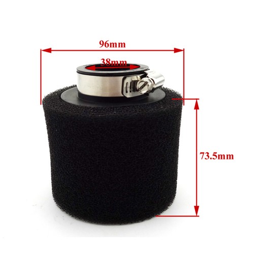38mm foam air filter for - 38mm, 110cc