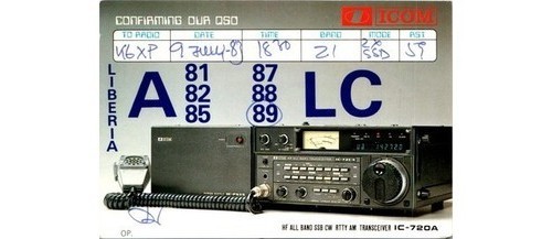 Icom 720a qsl - qsl, 1989
