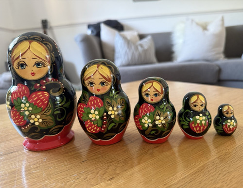 Hand painted wooden matryoshka - hand-painted,