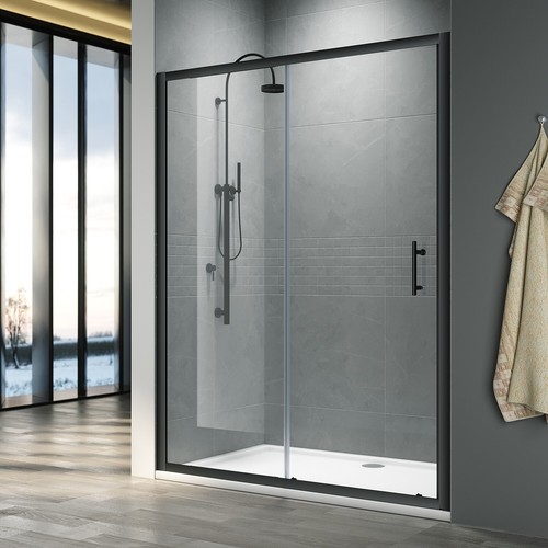 Black frame sliding door - frame,