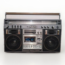 National RX-5400 Vintage Boombox 1980 FM AM Cassette Karaoke Fully Functional