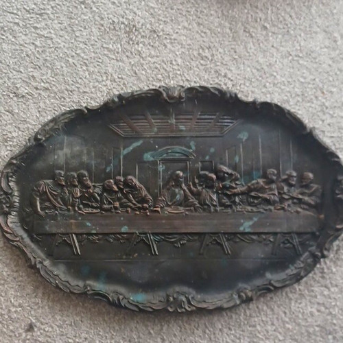Metal embossed oval - embossed,