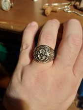 Masonic Ring Compass & Square