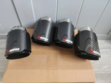 4 x Bmw Exhaust Tips Black