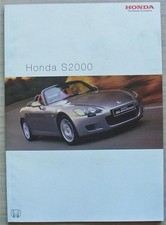 HONDA S2000 Car Sales Brochure Dec 2002  Ref CARM 0924