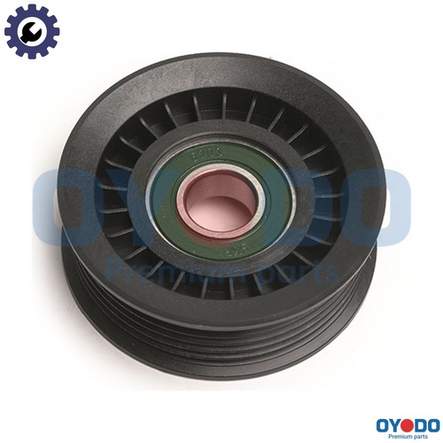 Tensioner pulley vribbed - pulley,
