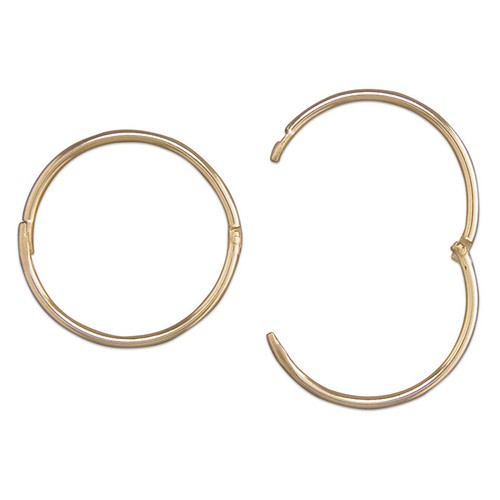 9ct yellow gold silver - gold, 12mm