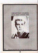 STYLE COUNCIL PAUL WELLER Walls Tumbling 1985 magazine ADVERT/Poster 11x8 inches