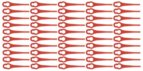 Red plastic blades fits - red,