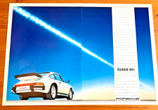PORSCHE 911 CLUB SPORT TURBO CABRIOLET TARGA 80s - FRAMEABLE CLASSIC CAR ADVERT
