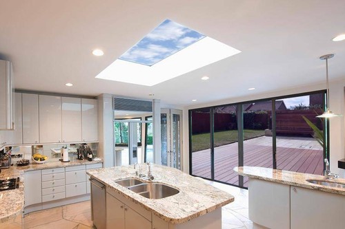 Flat roof glass - roof, light