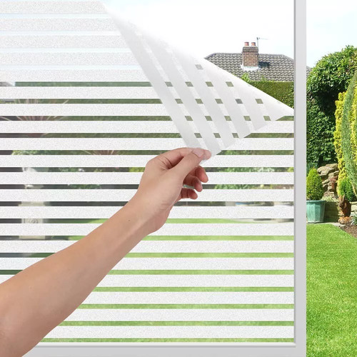 Static cling striped window - cling,