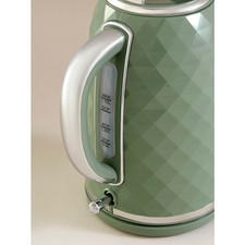 Green Diamond Textured Kettle