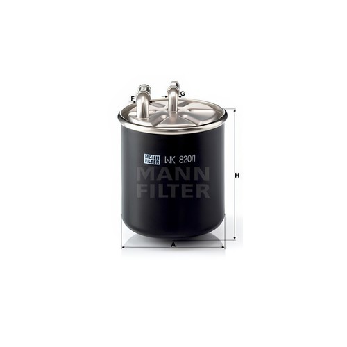 Mann wk820 fuel filter - filter, fits