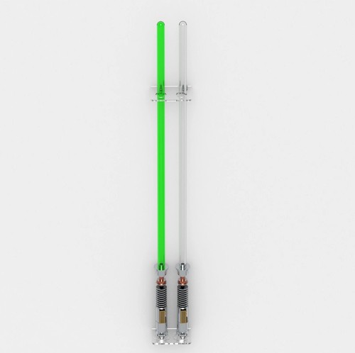 Double lightsaber wall rack - lightsaber,