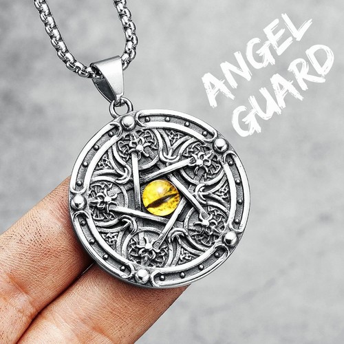 Gothic pentagram dragon eye - pentagram,