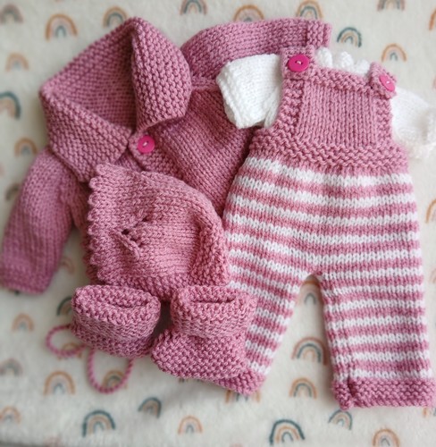 Hand knitted doll clothes - doll,