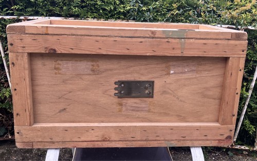 Wooden shipping crate - wooden,