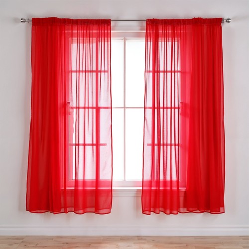 Pair voile curtain - 1, lucy