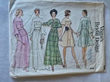 Vintage 1980s Vogue 2810 bridal dress size 14 bust 36