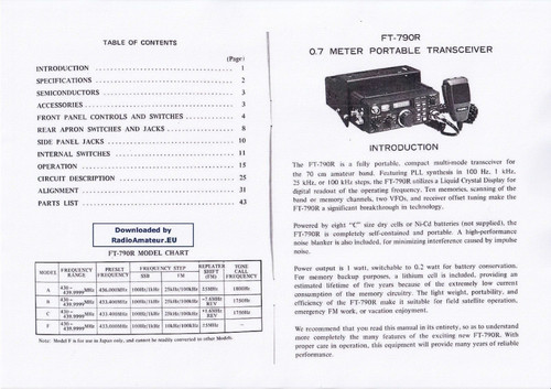 Operating instructions for - operating,