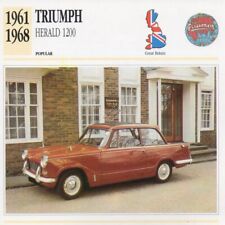 1961-1968 TRIUMPH HERALD 1200 Classic Car Photograph / Information Maxi Card