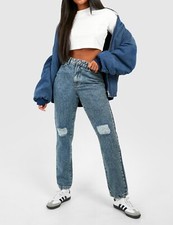 Ladies Ripped Knee Straight