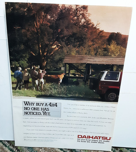 1991 daihatsu rocky 4x4 print - daihatsu,