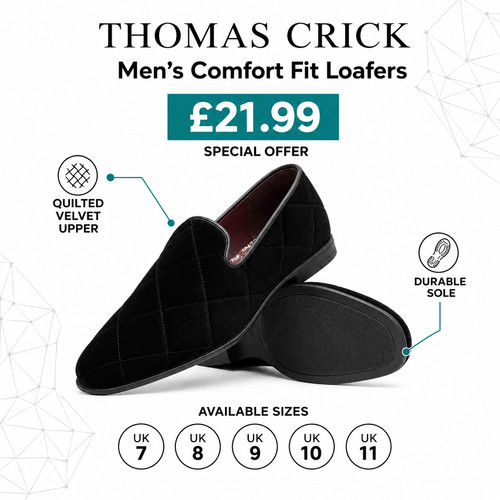 Mens black quilted classic - mens,