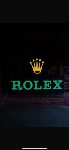 Rolex led illuminated sign - led,