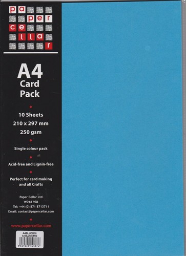 Paper cellar card blue - paper,