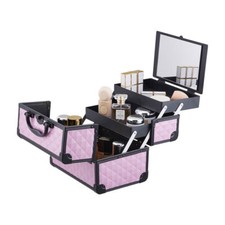 Aluminium Professional Cosmetic Makeup Vanity Travel Case Beauty Box Storage Box