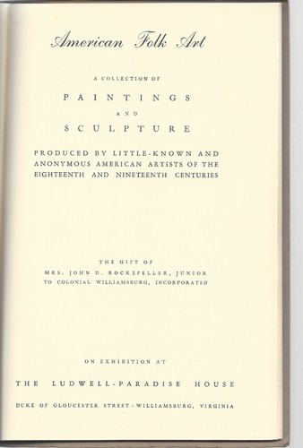 American folk art catalog - american,