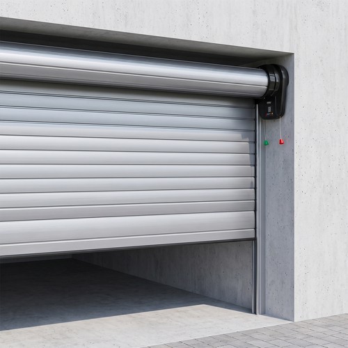 Roll door opener garage - roll-up,