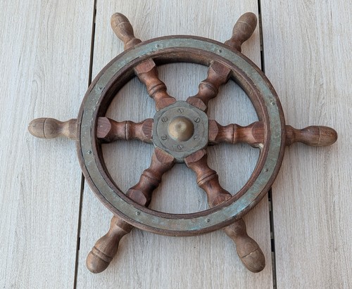 Vintage solid wood brass - &,