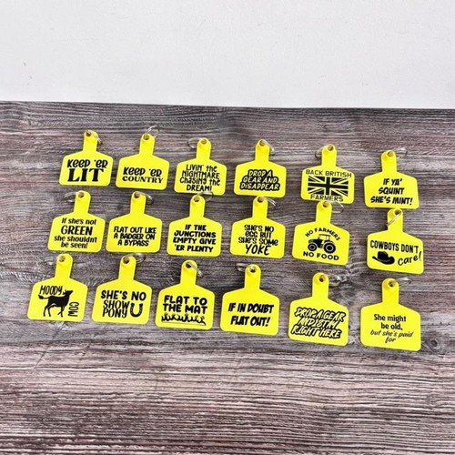 Cow tag farming tractor - tag,