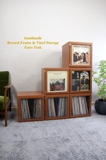 Vinyl Record Frame & Storage Unit | LP Art Display Box | 33rpm Album Holder