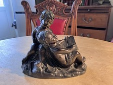 Rococo Cherub Style Children Sculpture Ornament Vintage Resin Retro Kitsch Art