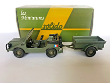 Military Solido N°119 Jeep Auto Union + Trailer 1/50 In Cardboard Box