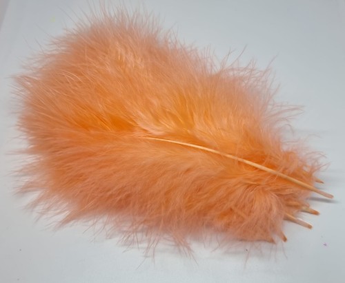 Coral marabou feathers - marabou,