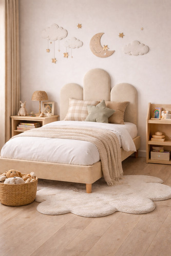 Soft velvet fence wall - soft, 3d