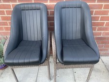 Cobra Classic Style Bucket  Seats, Black vinyl 