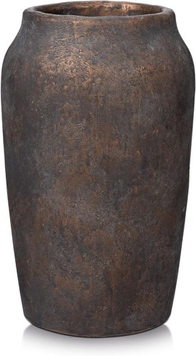 Tall rustic vase - vase, flowers