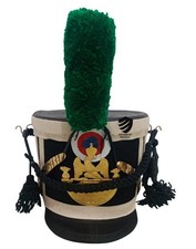 French Shako Helmet Military Napoleonic Officer Shako Helmet With Green PomPom