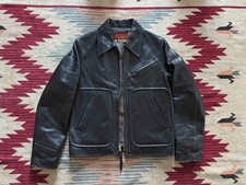 Horsehide Leather Motorcycle Jacket by Sugar Cane Japan - 36/small